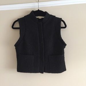 Urban Outfitters Boiled Wool Cropped Vest